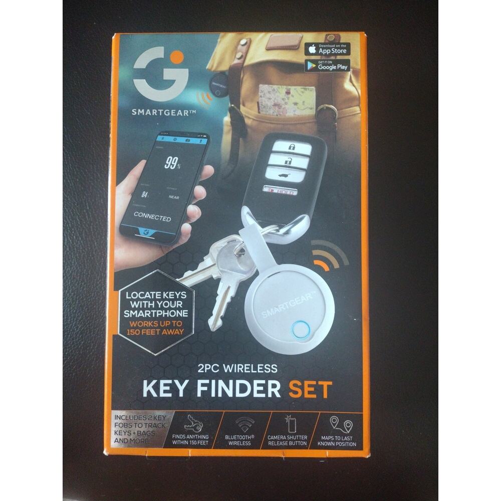 SMART GEAR 2PC WIRELESS KEY FINDER SET 2 KEY FOBS NEW UNOPENED #Ebay #Key #Gear